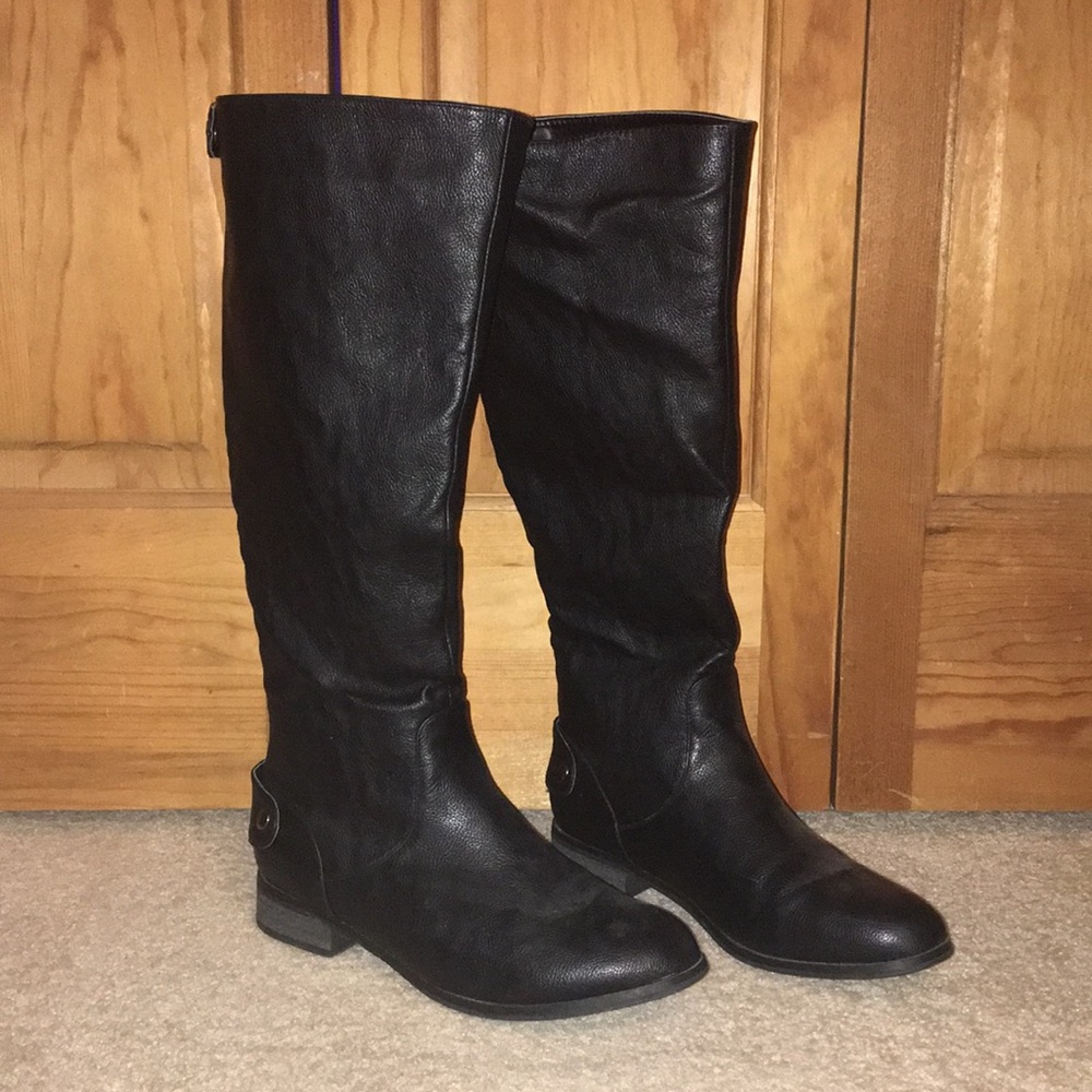 Tall Black Riding Boots